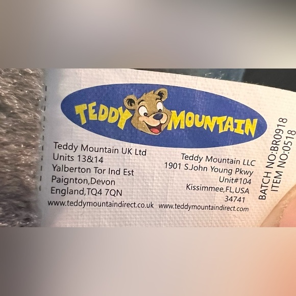 Teddy Mountain Brand Triceratops Plush Dinosaur 13” tall. - Picture 7 of 7